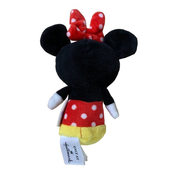 Hallmark Itty Bittys Plush Stuffed Doll Toy Minnie Mouse 5.5 in Tall Red Dress & - Picture 2 of 3